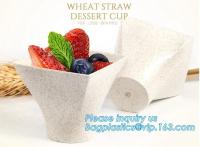 Wheat straw Compostable PLA eco-friendly biodegradable plastic cups,2.5 oz 4oz 6.5oz 8oz 12 oz 16oz 20oz 22oz 32oz Sugar