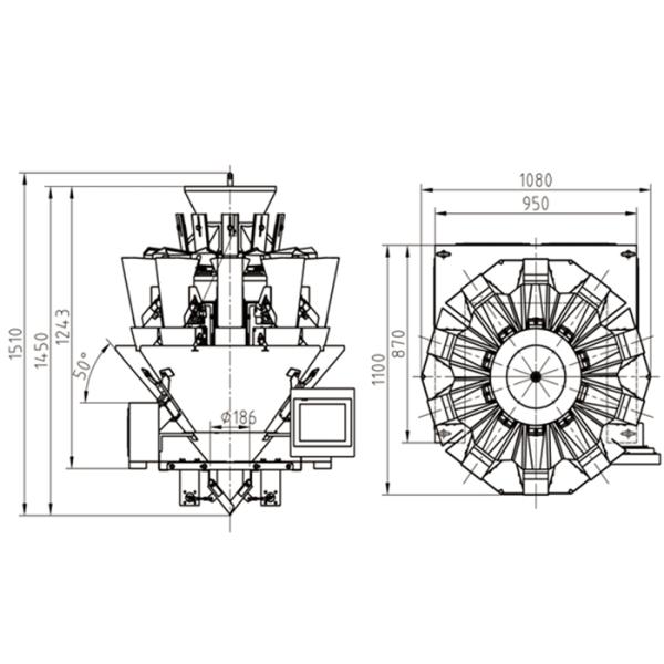 Weigher Kenwei Multihead небольшой частицы доказательства утечки