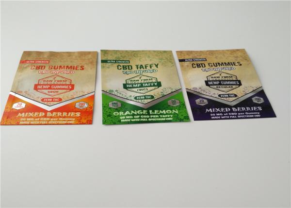 THC Resealable Herbal Incense Packaging , Plastic Zipper Bags For Pill Packaging