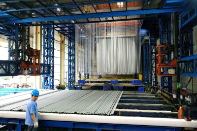 Linha de produção de anodização do sistema de aquecimento por GLP Voltagem personalizada para perfis de alumínio