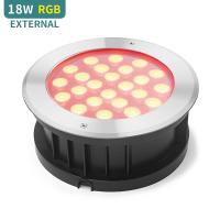 le contrôle externe LED de 18W RVB a rectifié des lumières imperméabilisent des lumières d'IP68 LED Inground