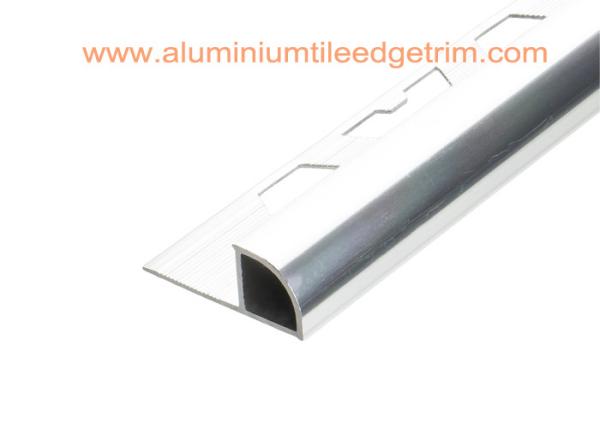 External Corner Aluminum Tile Trim Profiles 10mm Bright Brass Polished Coppper Color