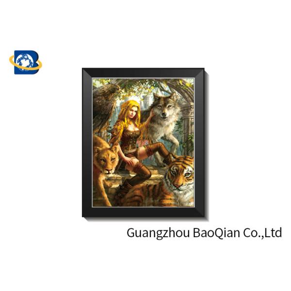 SGS Lenticular 5D Pictures For Restaurant Decoration Environmentally Friendly