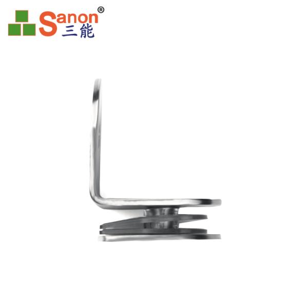 Тип анти- носить струбцин д штуцеров 6мм поручня нержавеющей стали АИСИ 304 стеклянный