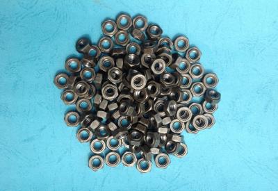 Thread Galvanized Lock Nuts , Hexagon Head Metal Lock Nut Anti Loosening