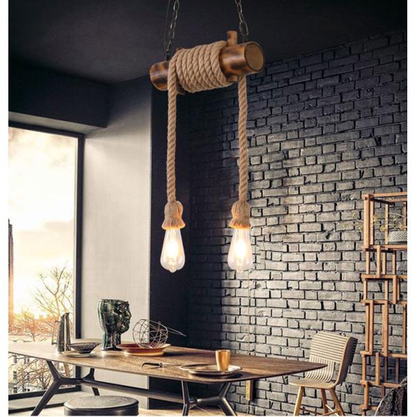 American Retro Attic Light Bamboo  Rope Chandelier(WH-VP-218)