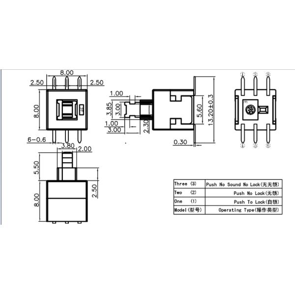 Замок SMD 6P 8x8 и не запирает микро- переключатель кнопки