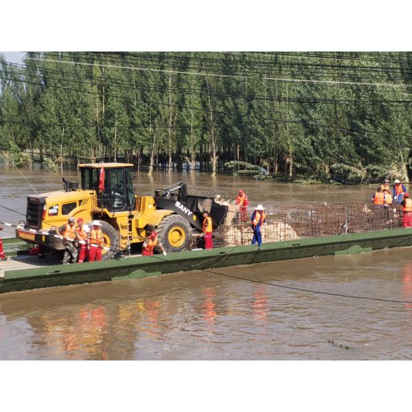 Отслеживаемый мост понтона нагрузки 72t военный/военный плавучий мост