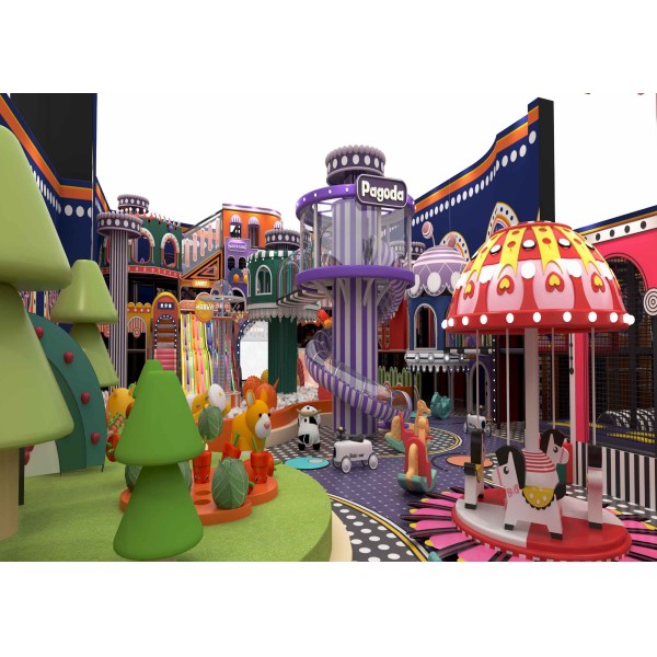 Custom Family Entertainment Center All In One Private Indoor Soft Play System for Villa