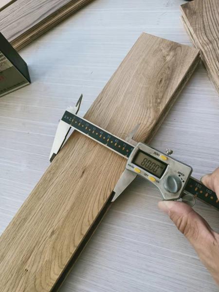 Rustic Oak Herringbone Parquet Flooring Block, Natural Lacquered