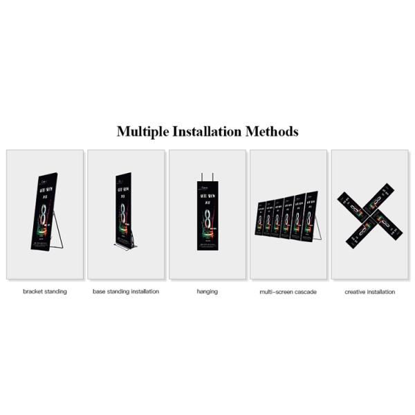 На полу стоящий светодиодный плакат полный цветный дисплей P4 портативная реклама издание