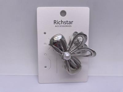 Acessórios de cabelo de metal de prata durável Clips de borboleta Multiscene