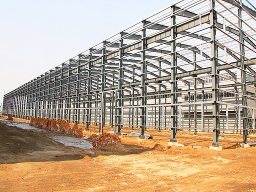 High Strength Heavy Steel Construction Structure Hot Dip Galvanizing Industrial Use