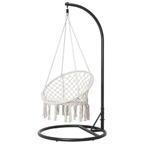 Stain Resistant Hammock Swing Chair Machine Washable Hammock Chair With Tassels