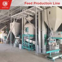 Linha de produção automática de rações com máquina de fabricação de rações para peixes