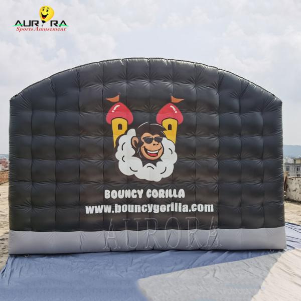 Black color Mobile Inflatable Nightclub Tent Blow Up Disco Tent CE EN14960 Approved