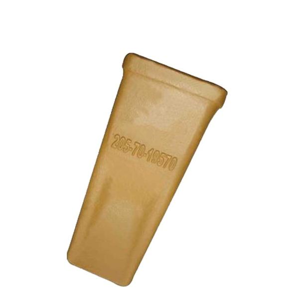 PC200-6 Dentes do balde da escavadeira Peças sobressalentes de aço de liga 205-70-19570