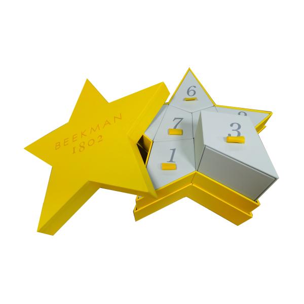 Recycled Special Star Shape Valentines Gifts Box Skincare Packaging