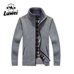 Inverno Espessa Calor Turtle Neck Giacca Utilidade Elasticidade Homens Tricote Cardigan Zipper Tricoteado Camisola