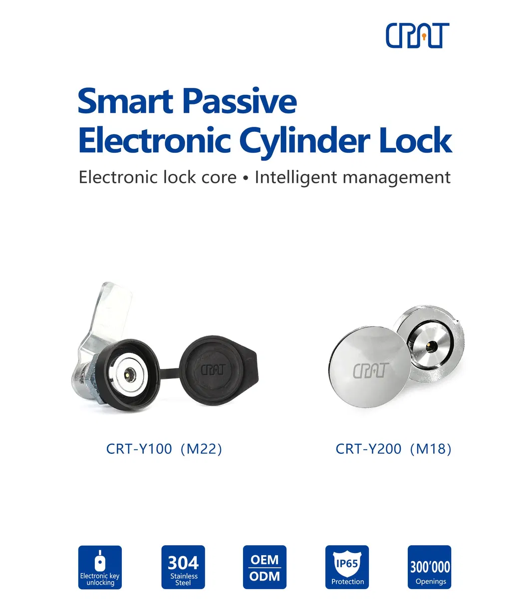 Access Control Electronic Passive Machine Equipment Unlock Record Cylinder Cabinet Lock