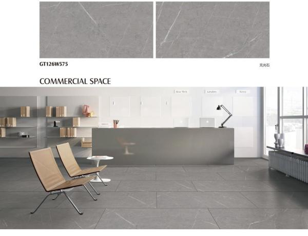 600x1200mm Grey Full Body Porcelain Tiles Matt Finish