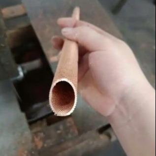 DELLOK tubo de cobre, bobina de evaporador de barbatanas de alumínio arrefecida a ar ou tubo de barbatanas de cobre extrudido