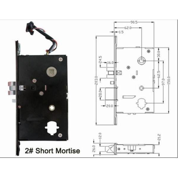 High Security Hotel RFID Card Electronic Door Lock With Hotel Management System