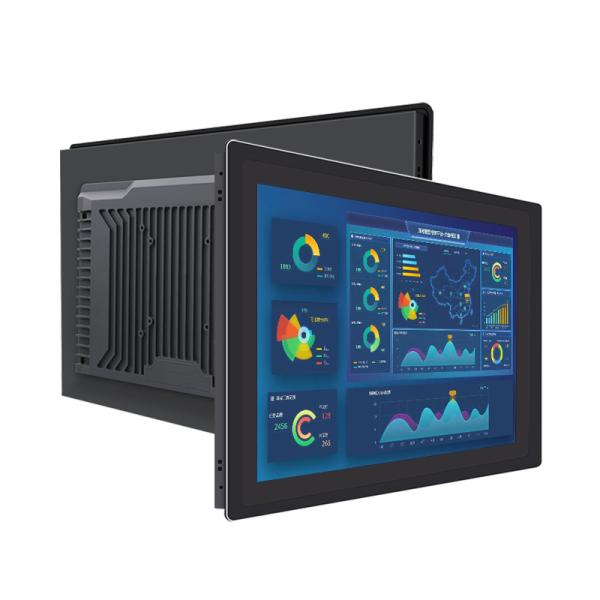 Alto rendimiento 27 pulgadas panel táctil industrial integrado PC 1080p Full HD monitor LCD