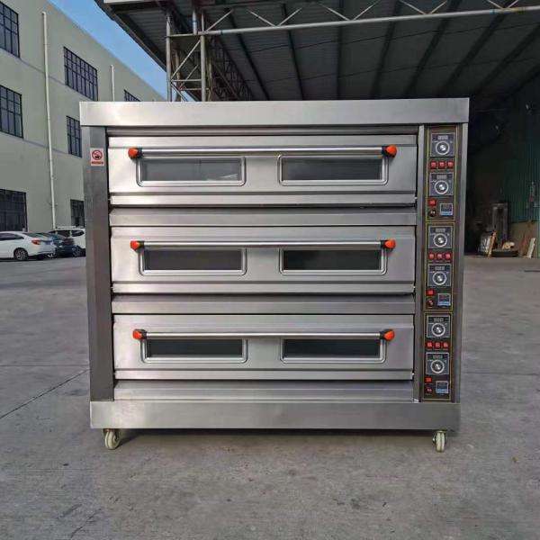 Baking Machinery Function Electric Gas Cake Pizza Oven with Competitive and 3 Deck 9 Trays