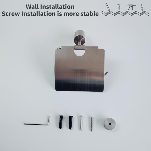 Support de petit pain de cuisine de mur du support de papier hygiénique d'acier inoxydable Sus404