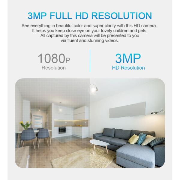 360 Degree HD Surveillance PTZ Security Wifi Cctv Network Camera for Smart Light Bulb