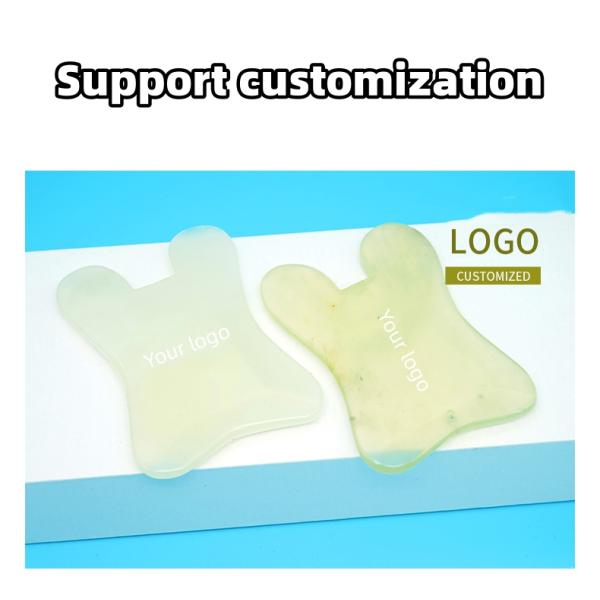 2024 Natural U Shape Xiuyan Jade Gua Sha Scraping Massage Board for Full-body Massage Facial Massager Skin Beauty Tool