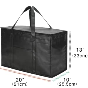 Non Woven Fabric Cooler Bags, Insulated Bag, Hot & Cold Food Delivery Bag, grocery shopping, Food delivery