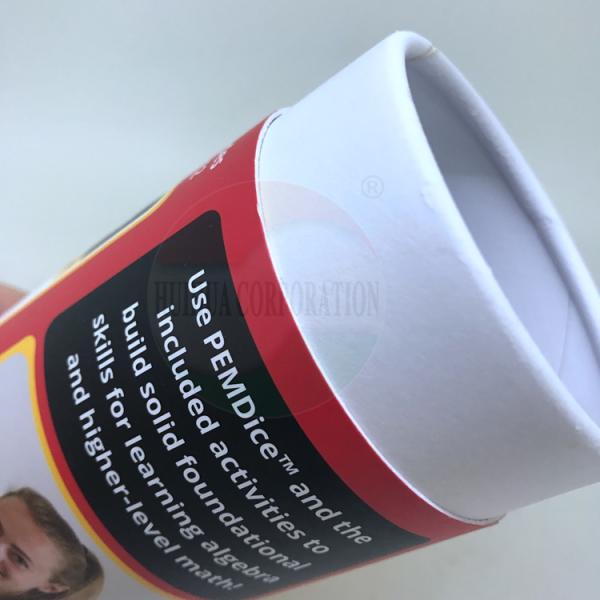 Подгонянная Recyclable трубка бумаги Kraft упаковывая для печатания штемпелевать золота головоломки