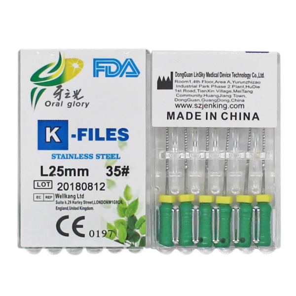 Manual Hand Use Endodontic Files 21mm 25mm 28mm 31mm OEM ODM Available