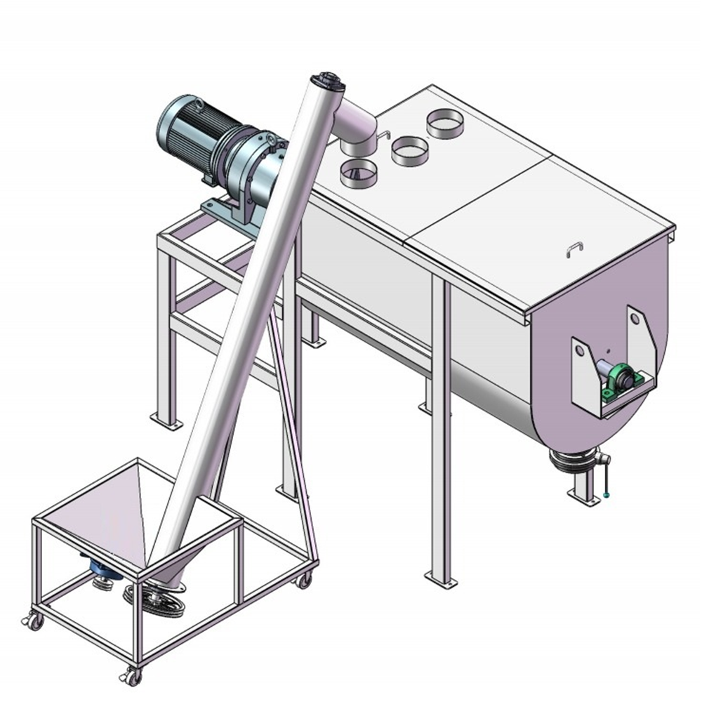 Customized Stainless Steel Ribbon Mixer for High Efficiency Powder Blending in Various Industries