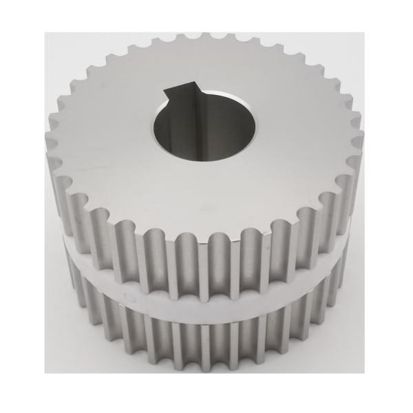 Silver Customisable Synchronous Aluminium Pulley Wheel Custom Machined Parts