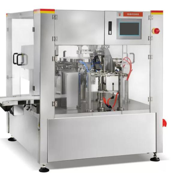 Машина мешка Premade сумки вакуума 50 WPM роторная пакуя