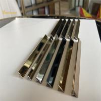 A guarnição de aço inoxidável T da telha de AISI 304 dá forma à linha fina do espelho terminada