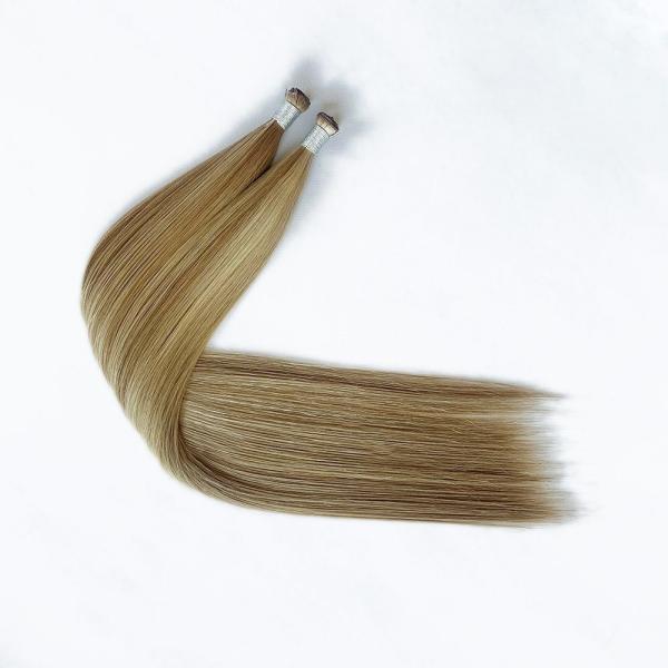 Remy Hair Genius Weft Hair Extensions Invisible Single Weft Double Drawn Custom Colors