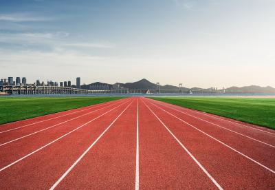Sports Flooring Jogging Track Material Tartan Athletics Track 15mm Thickness