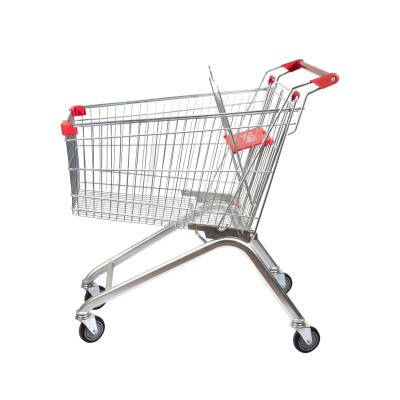 ODM europeu do OEM do trole do cesto de compras do supermercado do trole da compra do metal 125L