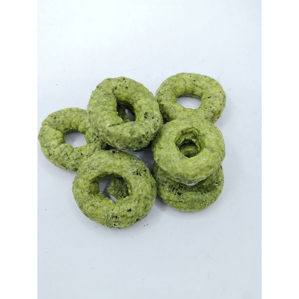 Matcha Crispy Rings - Refreshing Matcha & Grain Fusion, Light Crispy Ring-Shaped Snack, Guilt-Free Versatile for All Occasions
