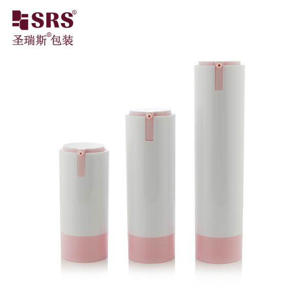 Refillable Airless Pump Bottle 15ml 30ml 50ml AS+PP Cosmetic Container
