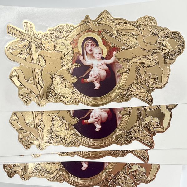 Custom Private Gold Hot Stamping Embossed Logo Candle Jar Sticker Labels Waterproof Perfume Bottle Labels Sticker