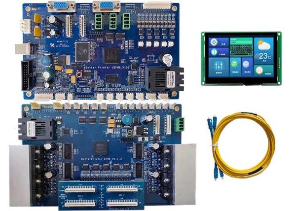 Impressora a jato de tinta UV Control Board do leito da cabeça do dobro DX5
