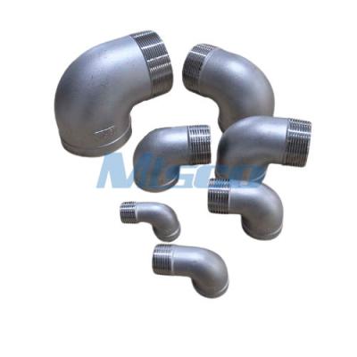1 NPT 150 ASTM A351 encaixes de tubulação de moldação sem emenda da tubulação 304 do cotovelo de 90 graus