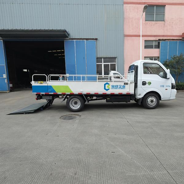 Open Type High Speed Trash Bin Truck Customized Garbage Pickup Truck