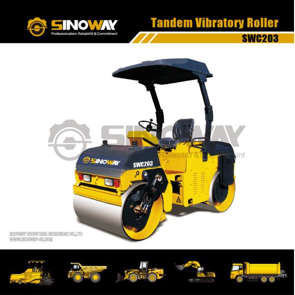 Compact Road Construction Equipment 3.5 ton Small Hydraulic Tandem Vibratory Rollers