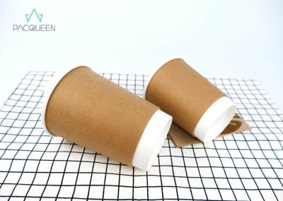 Excellent Insulation Double Paper Cup , Paper Espresso Cups Moisture Proof